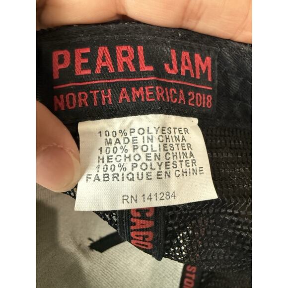 PEARL JAM 2018 Tour Dead Batter Men's Trucker Mesh Snapback Hat - Picture 6 of 8